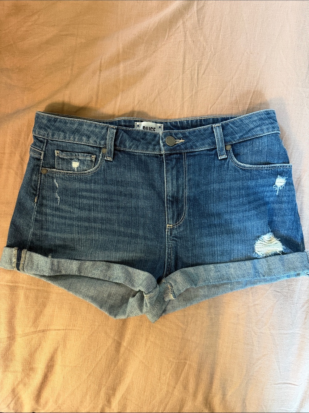 Paige Blue Denim Jimmy Jimmy Shorts